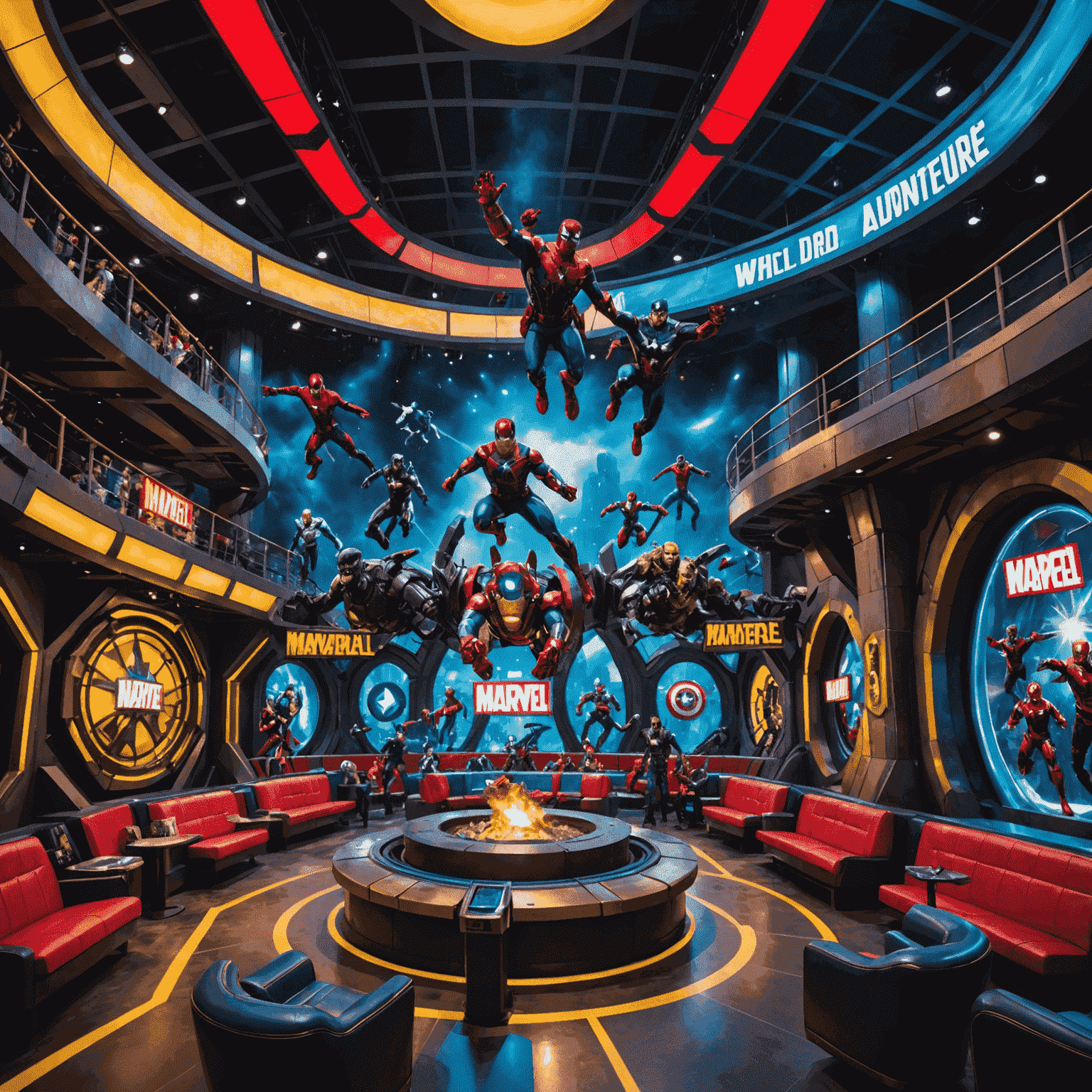 A thrilling new Marvel-themed ride at IMG Worlds of Adventure, featuring high-tech special effects and iconic superhero characters